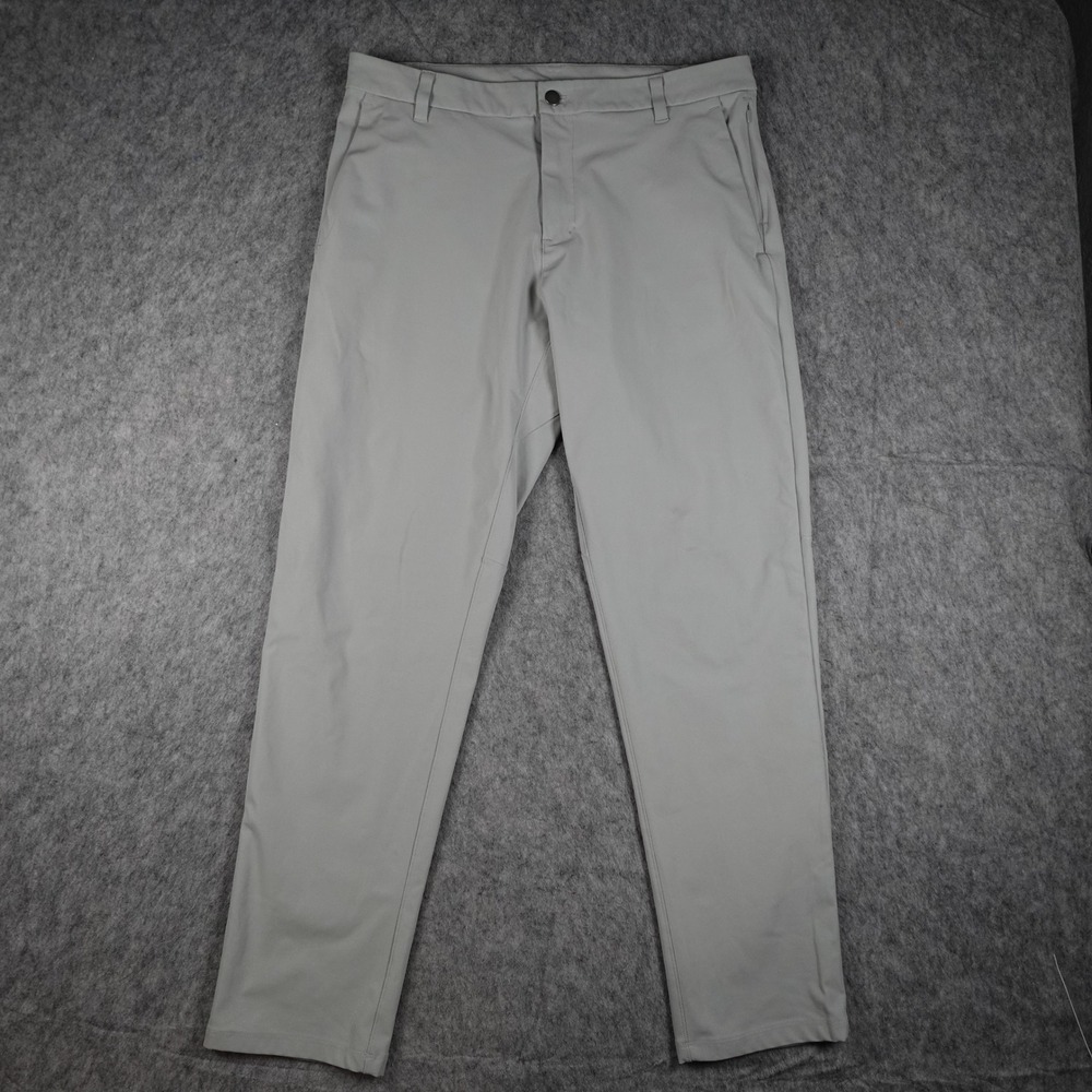 Lululemon Pants Men 34 Grey Commission Classic Fit Warpstreme Golf Workwear